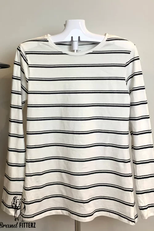 Primark White Striped Tshirt